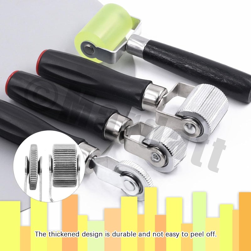 Mardatt 4Pcs 4 Sizes Car Sound Deadening Roller Set, 6mm/20mm/40mm/57mm Seam Roller Auto Noise Roller Car Sound Deadening Application Installation Tool for Car Sound Deadening Interior Accessories - Image 5